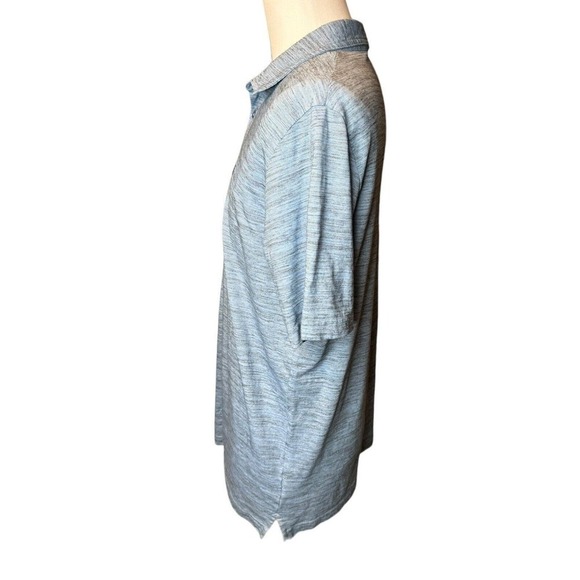 Travis Mathew Mens Golf Polo Shirt Size Large Blue Poly Cotton - Picture 3 of 8